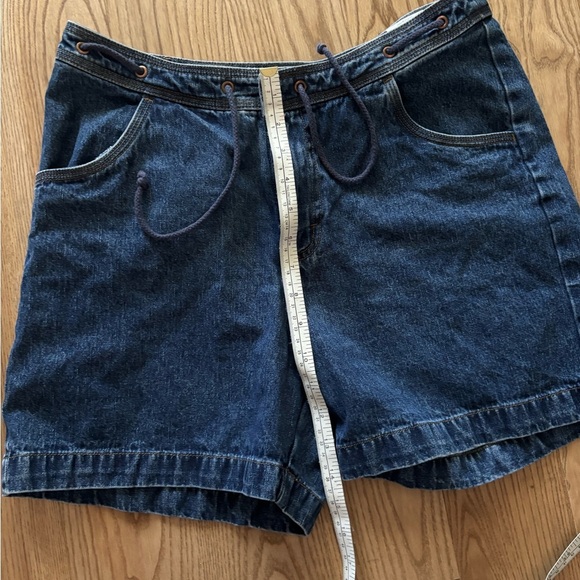 Vintage Riders by Lee Blue Denim Drawstring Shorts - Picture 5 of 5